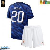 Frankrike Desire Doue #20 Hjemmedraktsett Barn VM 2026 Kortermet (+ Korte bukser)